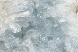 Sky Blue Celestine (Celestite) Crystal Geode Section - Madagascar #210388-4